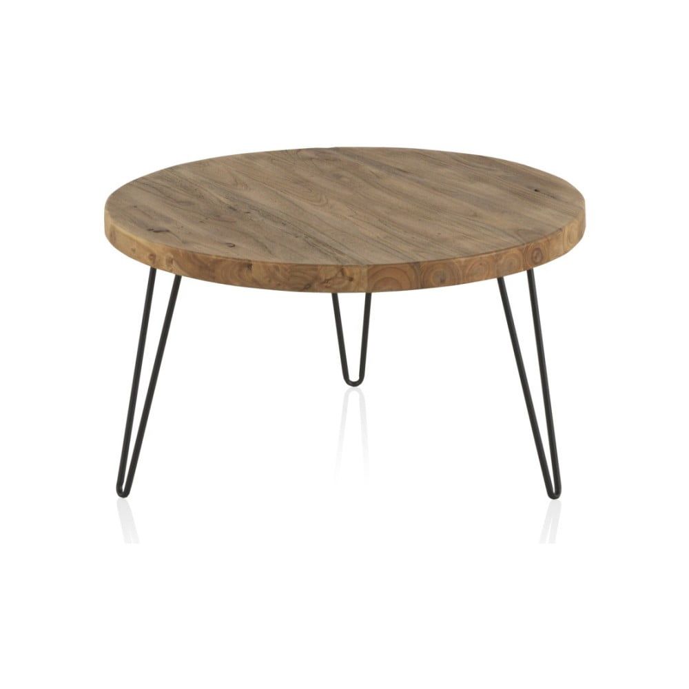 Konferenčný stolík s doskou z brestového dreva Geese Camile, ⌀ 71 cm - Bonami.sk