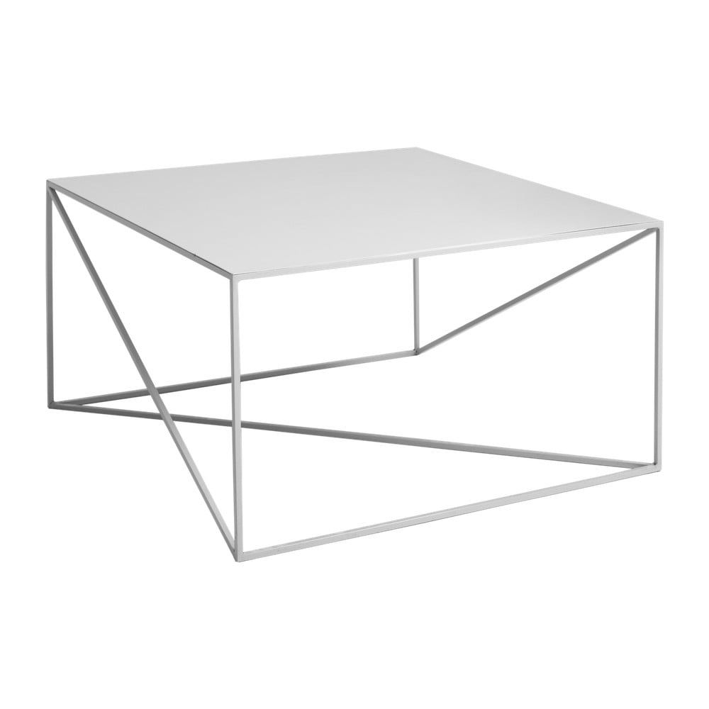Sivý konferenčný stolík Custom Form Memo, 100 × 100 cm - Bonami.sk