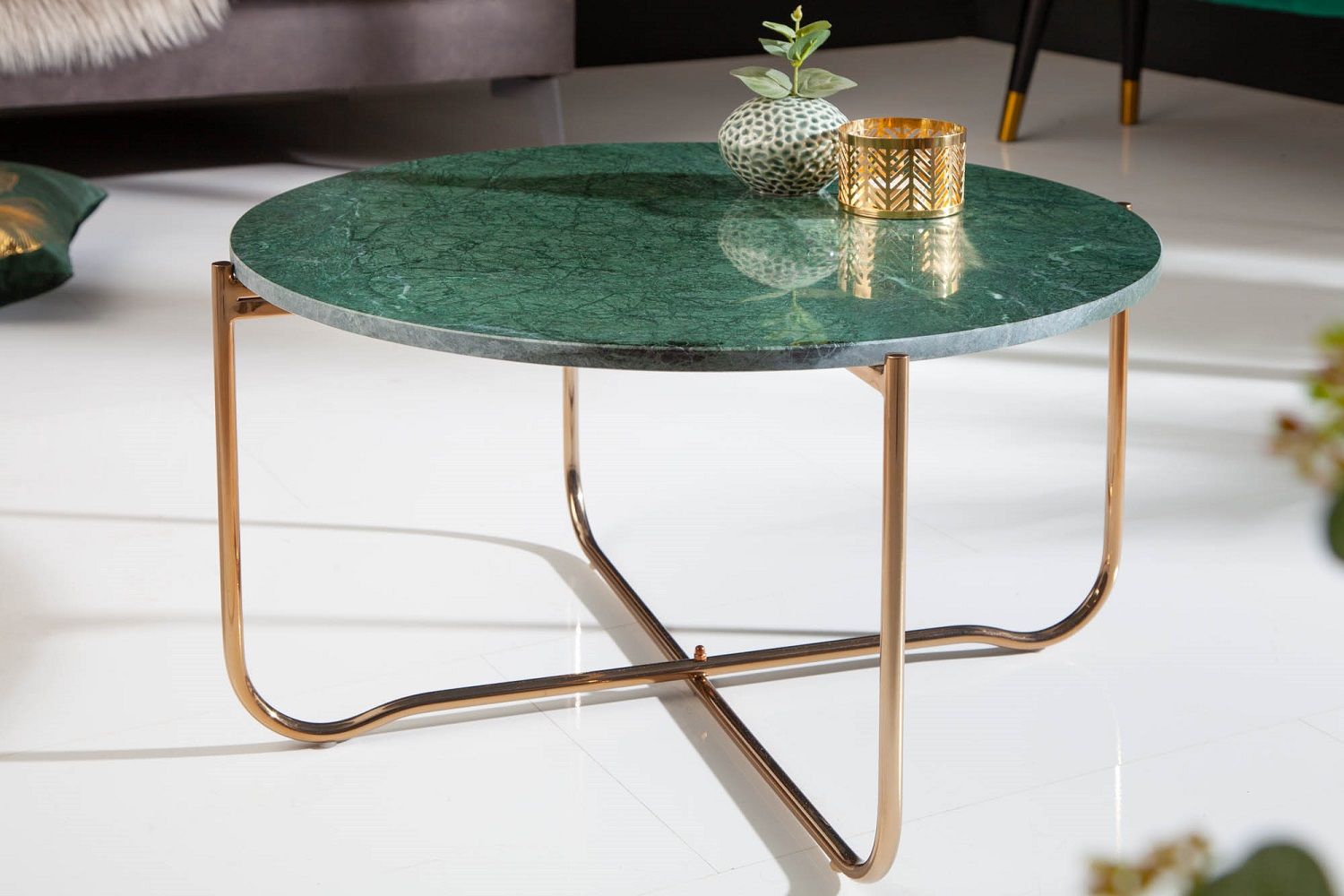 LuxD Dizajnový konferenčný stolík Tristen 62 cm mramor zelený - ESTILOFINA.SK