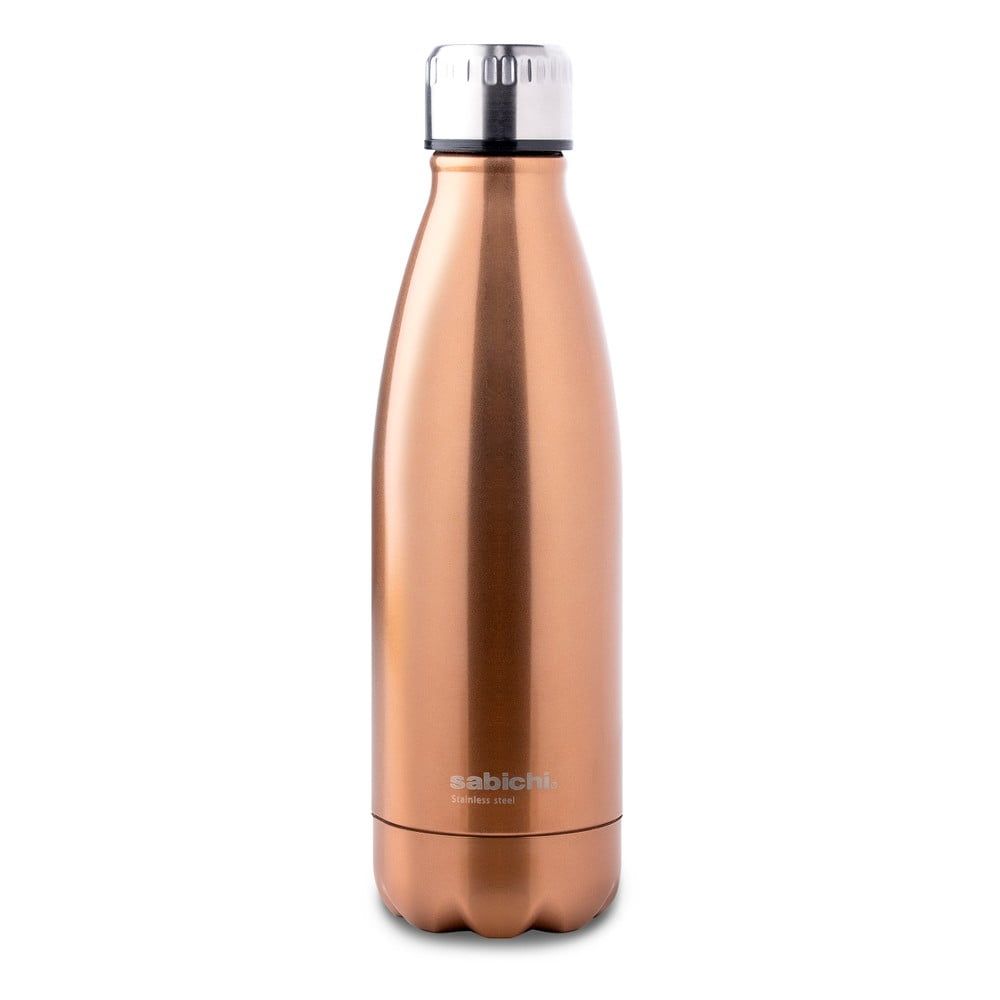 Antikoro termofľaša v medenej farbe Sabichi Steel, 500 ml - Bonami.sk