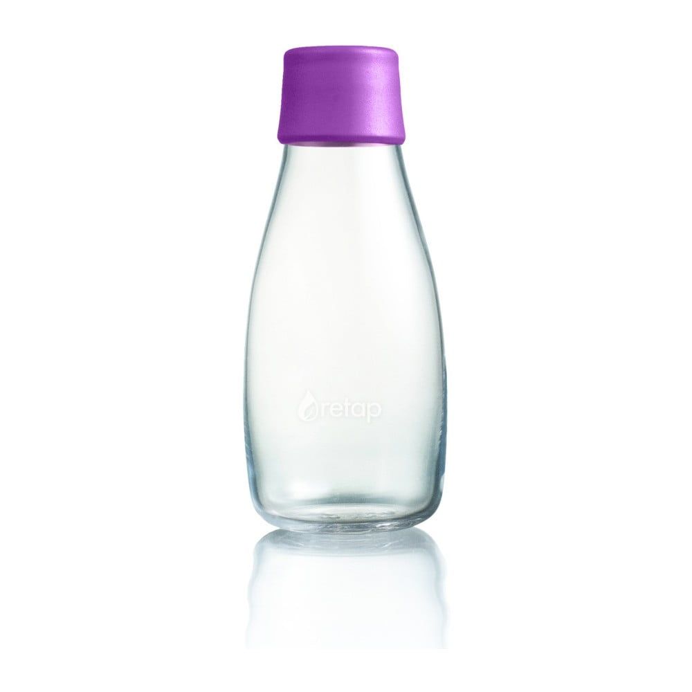Malinovoružová sklenená fľaša ReTap s doživotnou zárukou, 300 ml - Bonami.sk