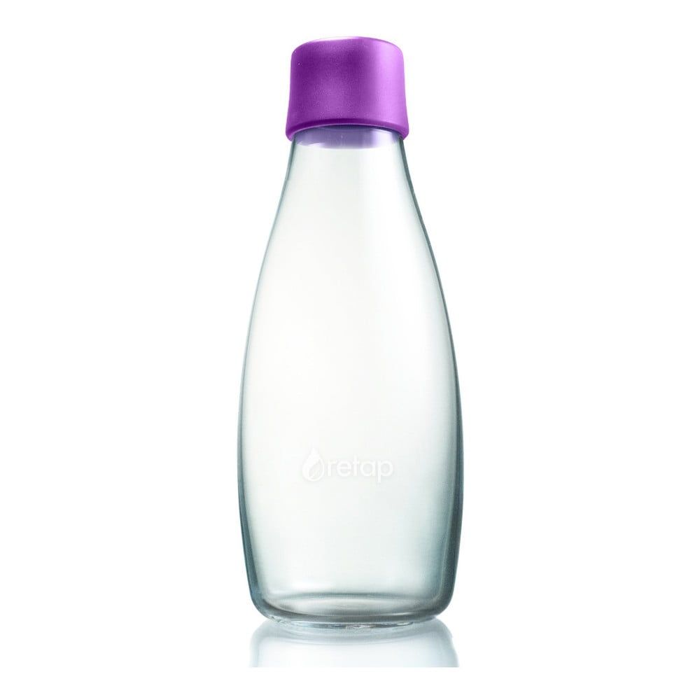 Malinovoružová sklenená fľaša ReTap s doživotnou zárukou, 500 ml - Bonami.sk