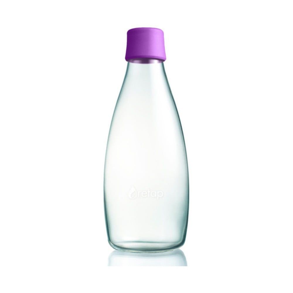 Malinovoružová sklenená fľaša ReTap s doživotnou zárukou, 800 ml - Bonami.sk