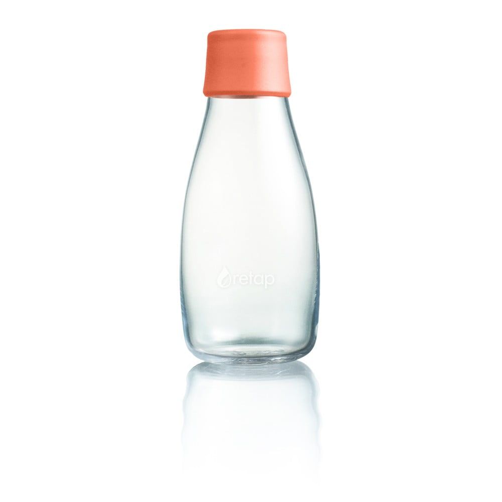 Marhuľovooranžová sklenená fľaša ReTap s doživotnou zárukou, 300 ml - Bonami.sk