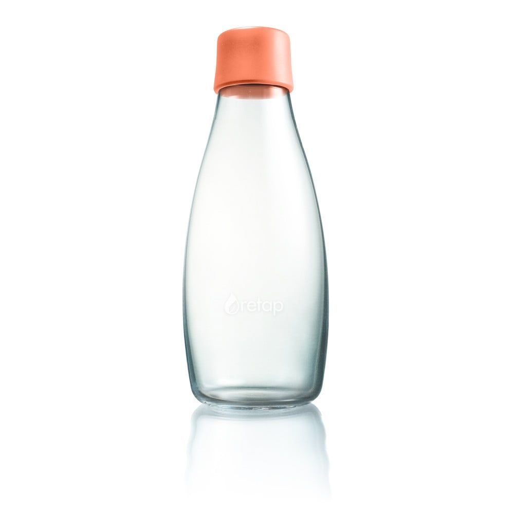Marhuľovooranžová sklenená fľaša ReTap s doživotnou zárukou, 500 ml - Bonami.sk