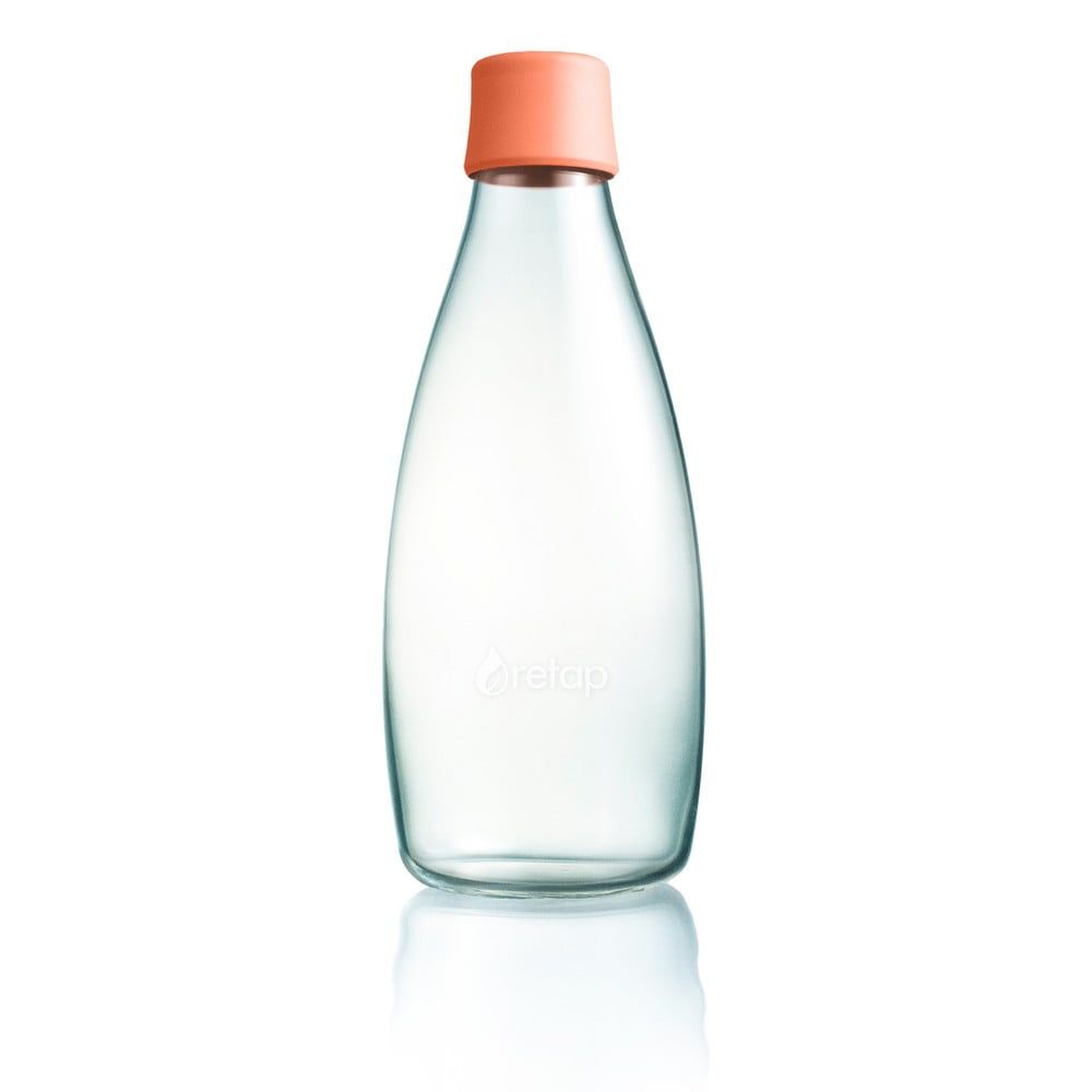 Marhuľovooranžová sklenená fľaša ReTap s doživotnou zárukou, 800 ml - Bonami.sk