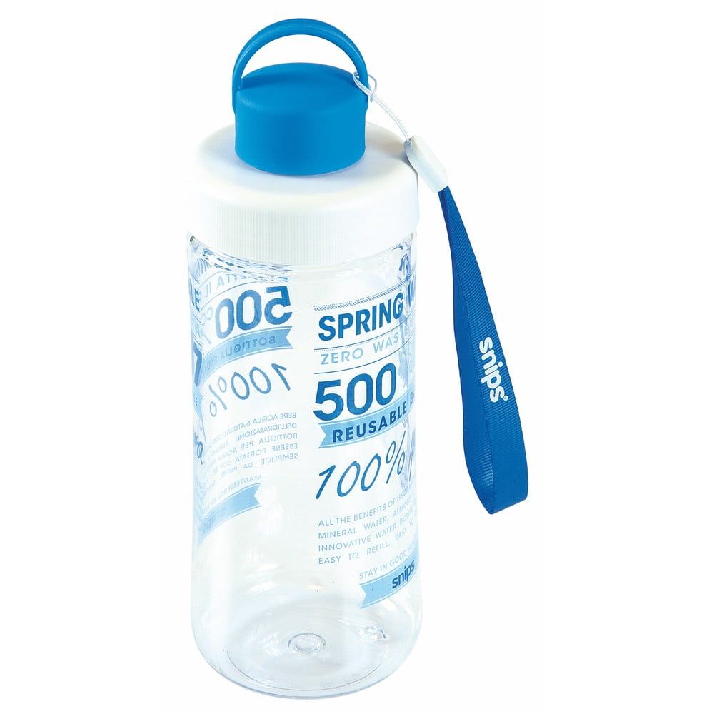 Modrá fľaša na vodu Snips Decorated, 500 ml - Bonami.sk