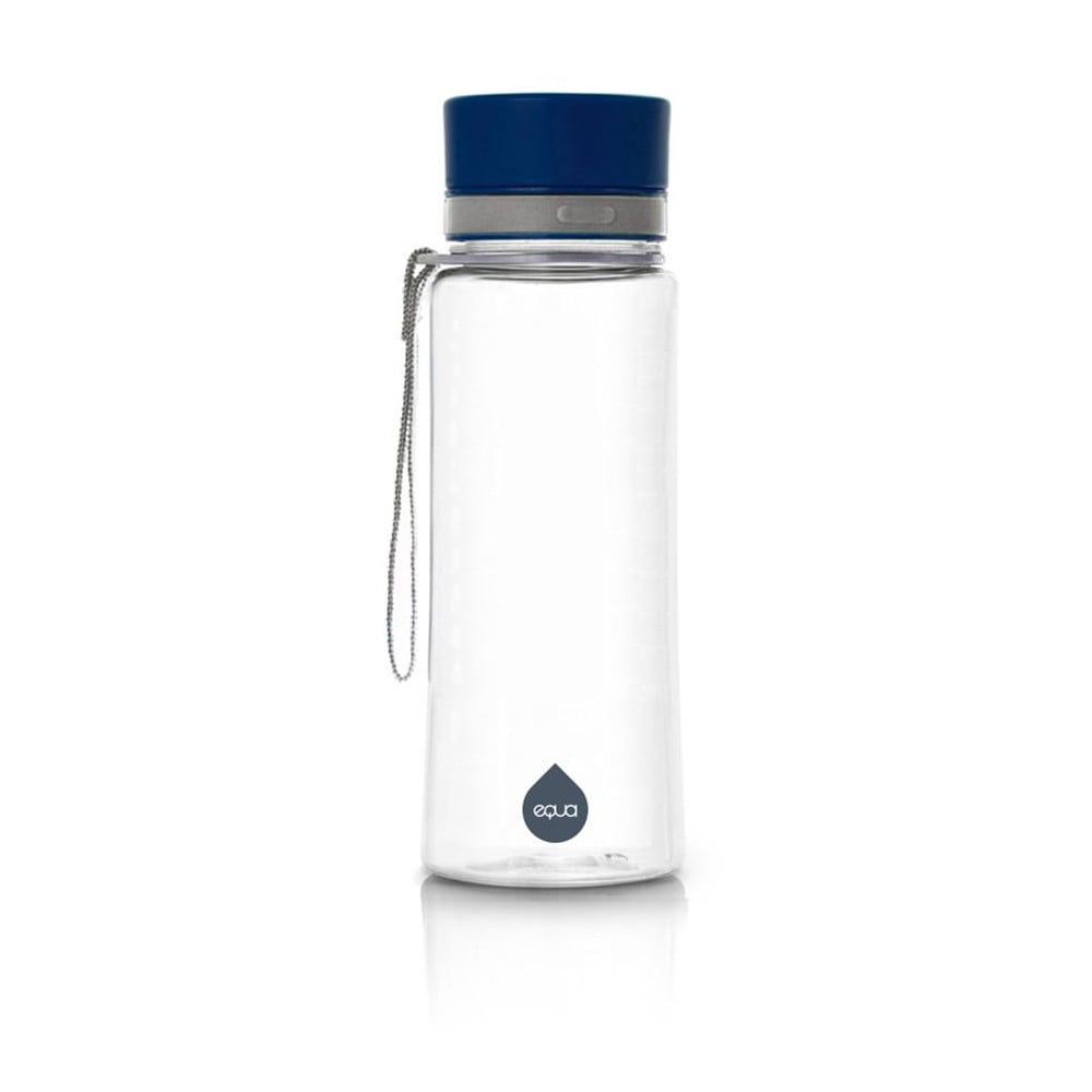Plastová fľaša s modrým vekom Equa Plain, 600 ml - Bonami.sk