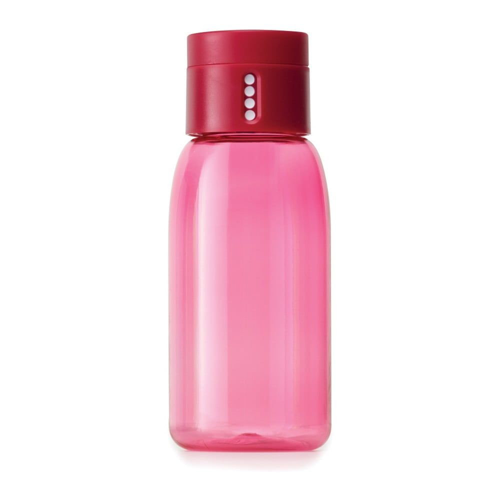 Ružová fľaša s počítadlom Joseph Joseph Dot, 400 ml - Bonami.sk
