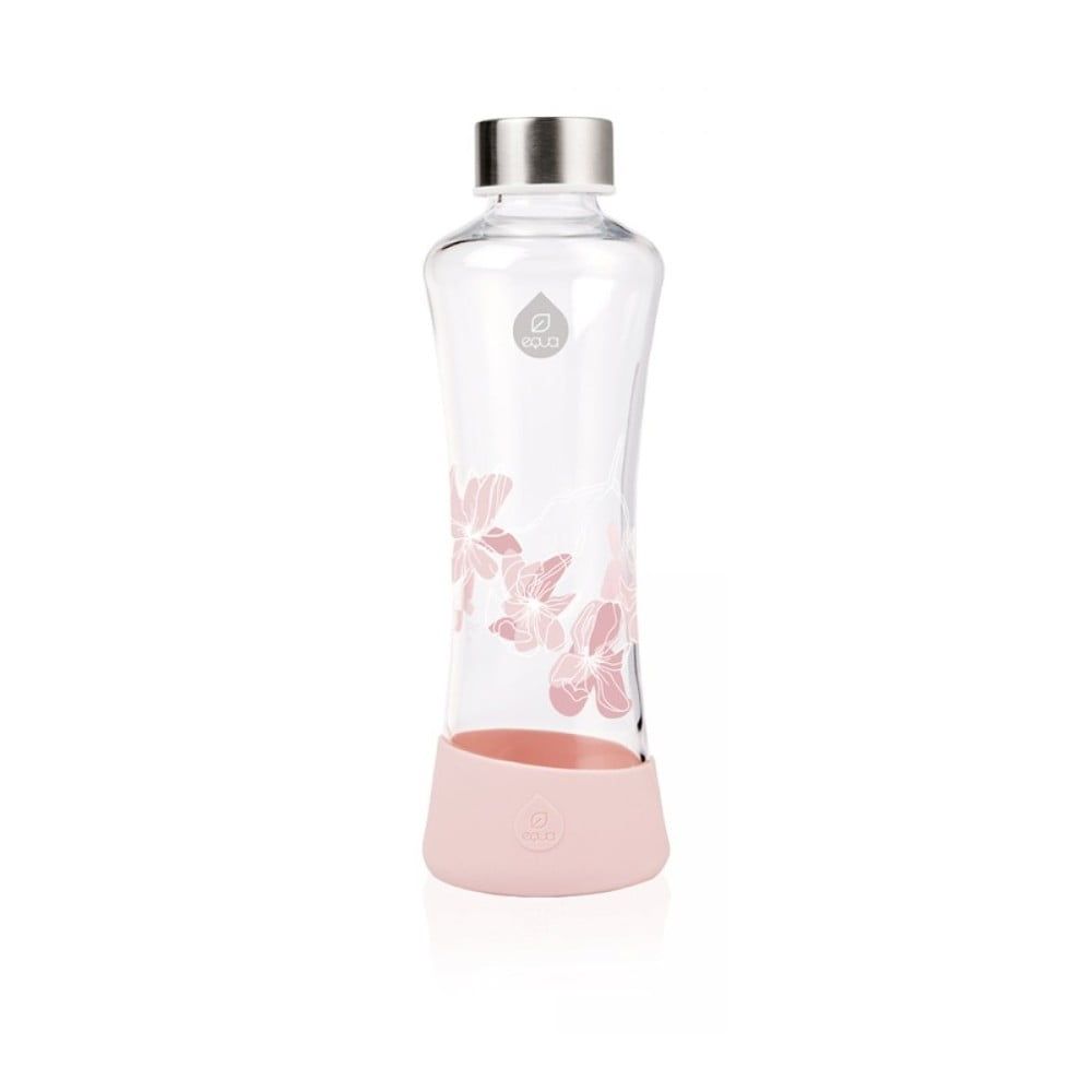 Ružová sklenená fľaša Equa Urban Jungle Magnolia, 550 ml - Bonami.sk
