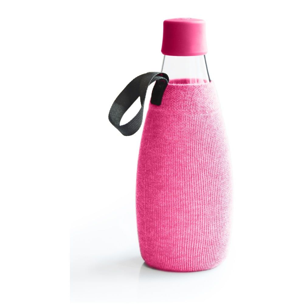 Ružový obal na sklenenú fľašu ReTap s doživotnou zárukou, 800 ml - Bonami.sk