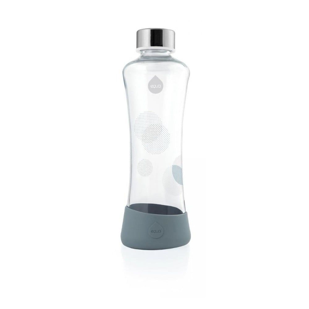 Sivá sklenená fľaša z borosilikátového skla Equa Metallic, 550 ml - Bonami.sk