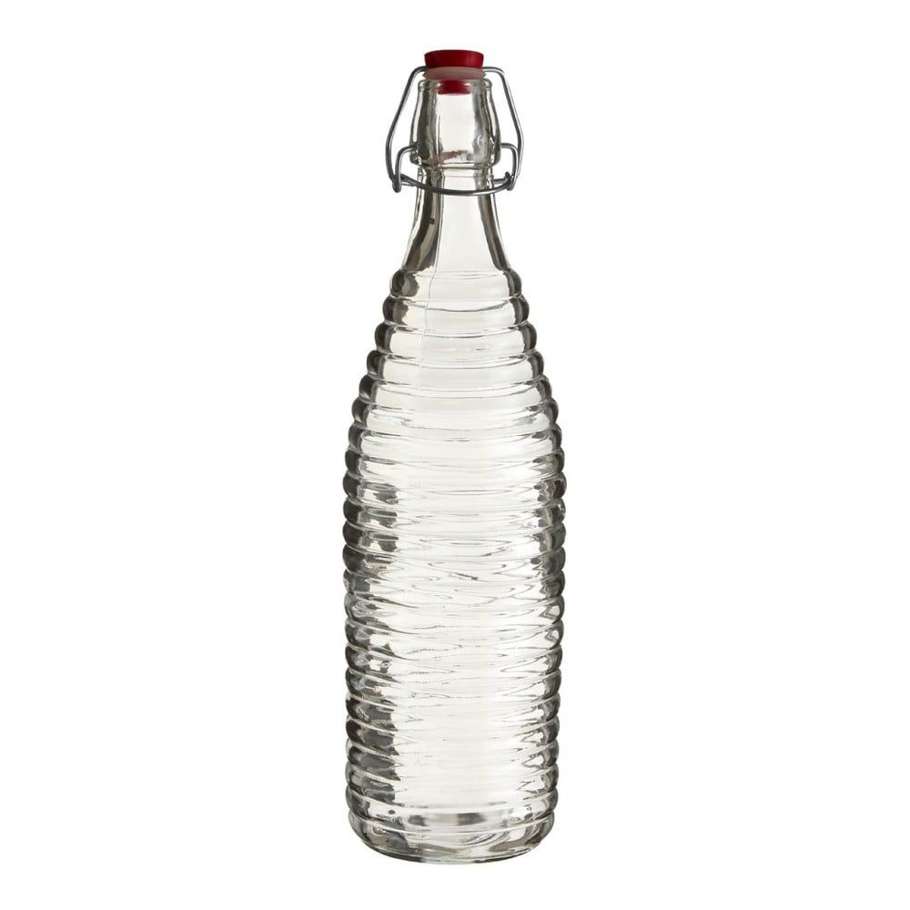 Sklenená fľaša Premier Housewares Clip, výška 32 cm - Bonami.sk