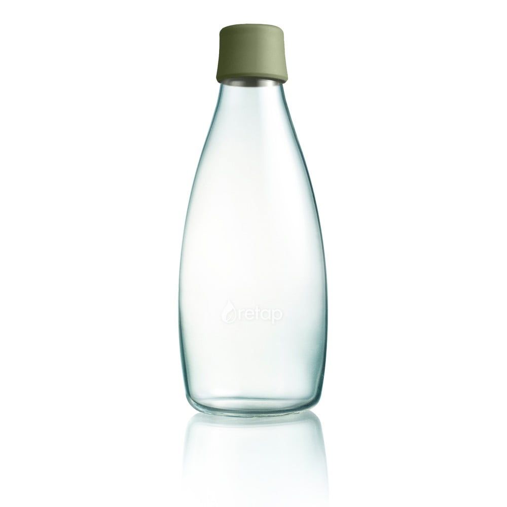 Tmavozelená sklenená fľaša ReTap s doživotnou zárukou, 800 ml - Bonami.sk