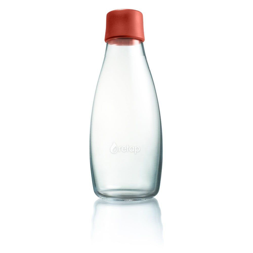 Tmavooranžová sklenená fľaša ReTap s doživotnou zárukou, 500 ml - Bonami.sk