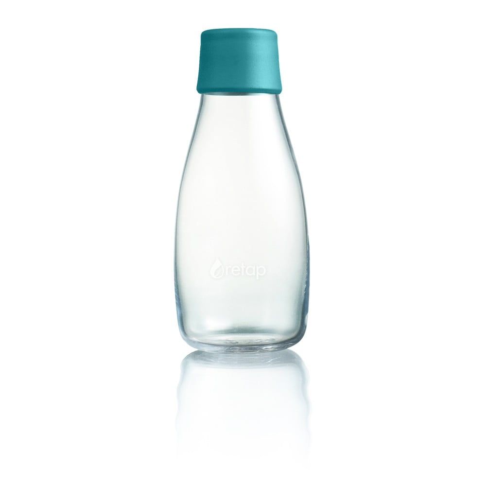 Tmavotyrkysová sklenená fľaša ReTap s doživotnou zárukou, 300 ml - Bonami.sk