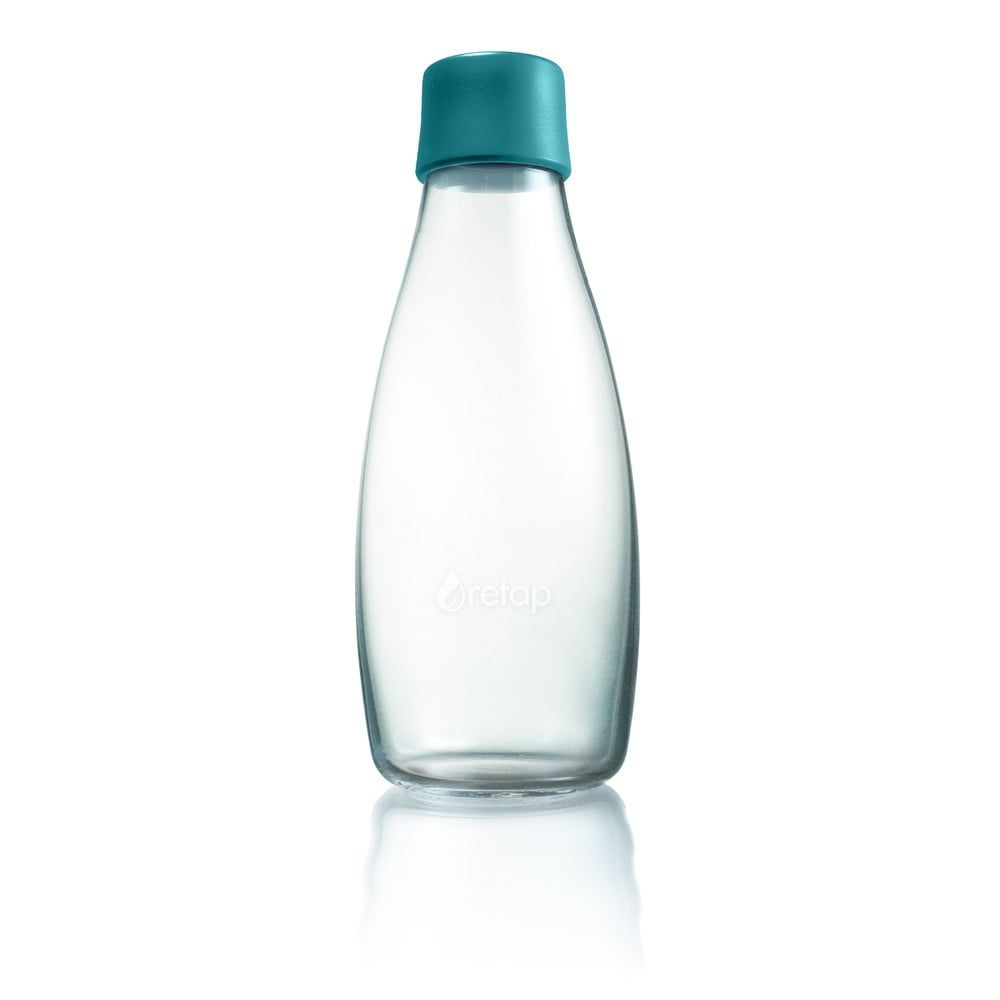 Tmavotyrkysová sklenená fľaša ReTap s doživotnou zárukou, 500 ml - Bonami.sk