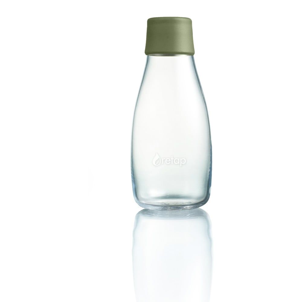 Tmavozelená sklenená fľaša ReTap s doživotnou zárukou, 300 ml - Bonami.sk
