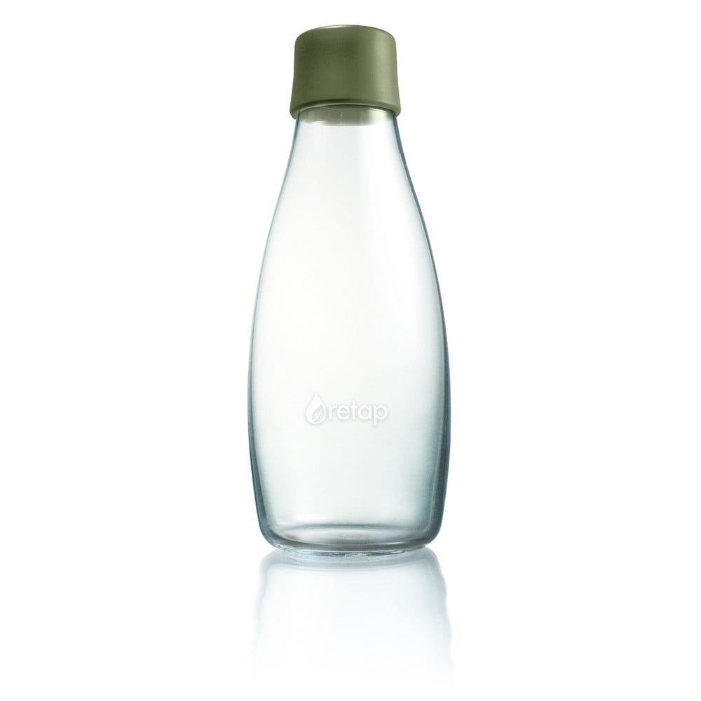 Tmavozelená sklenená fľaša ReTap s doživotnou zárukou, 500 ml - Bonami.sk