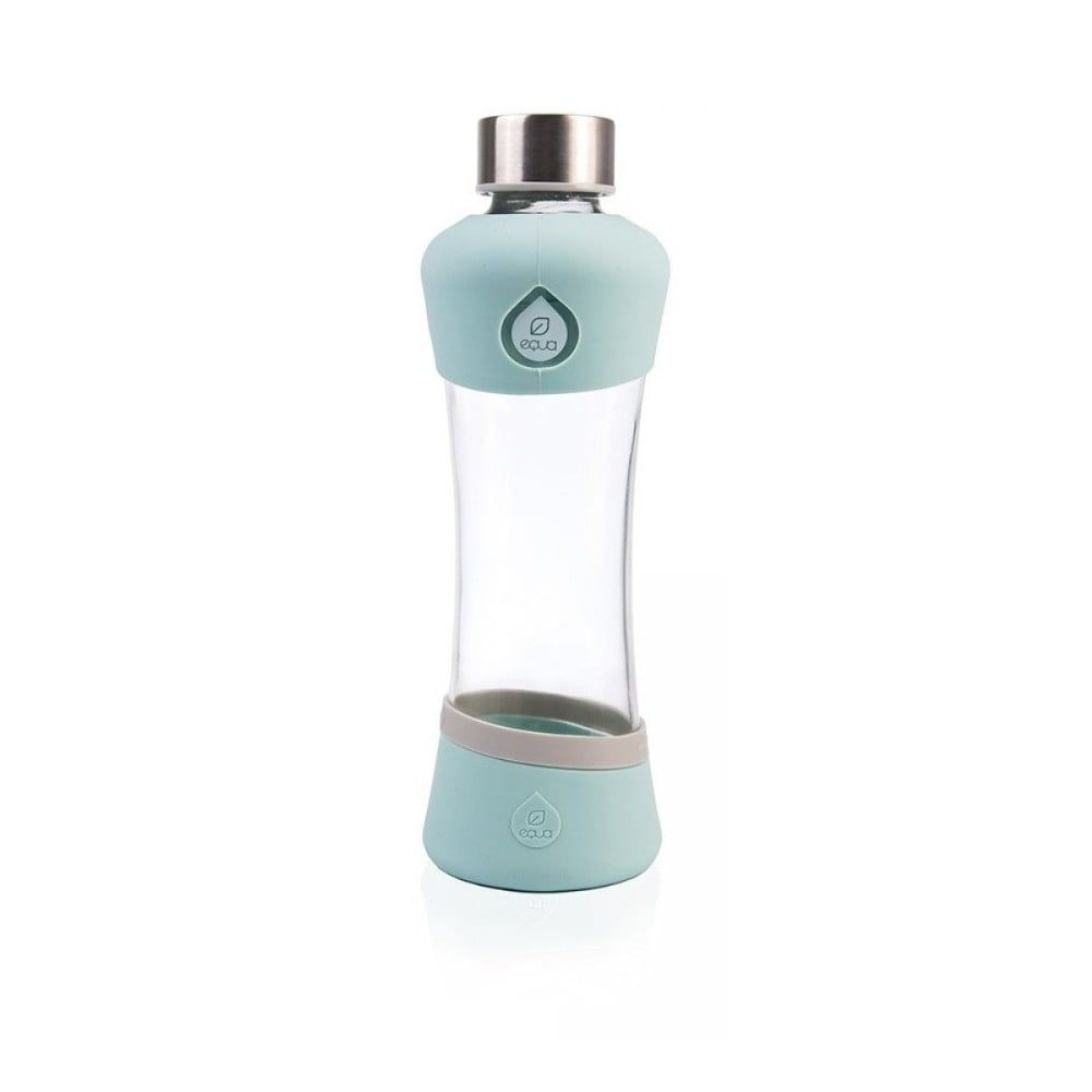 Tyrkysovomodrá sklenená fľaša z borosilikátového skla Equa Active Mint, 550 ml - Bonami.sk