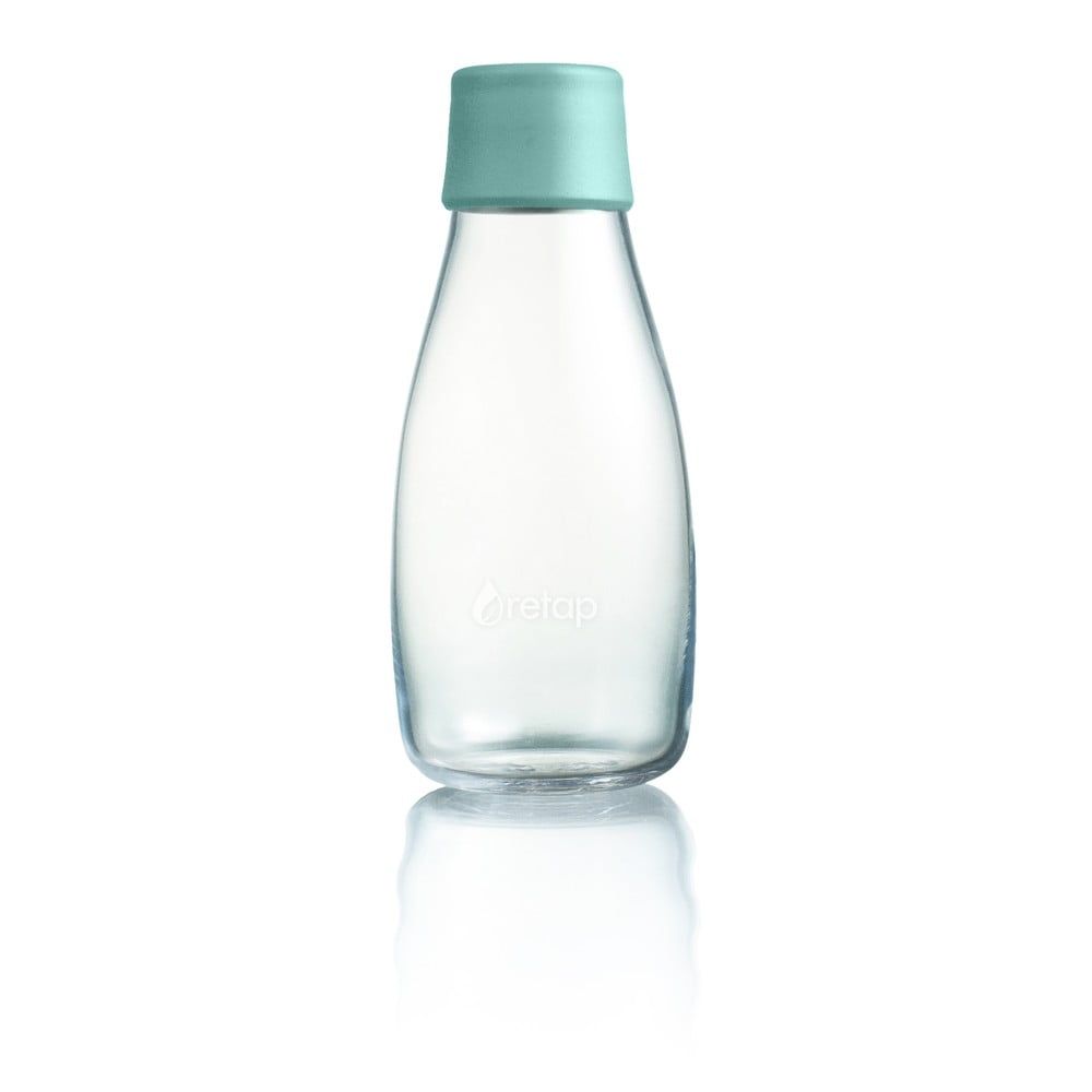Tyrkysovomodrá sklenená fľaša ReTap s doživotnou zárukou, 300 ml - Bonami.sk