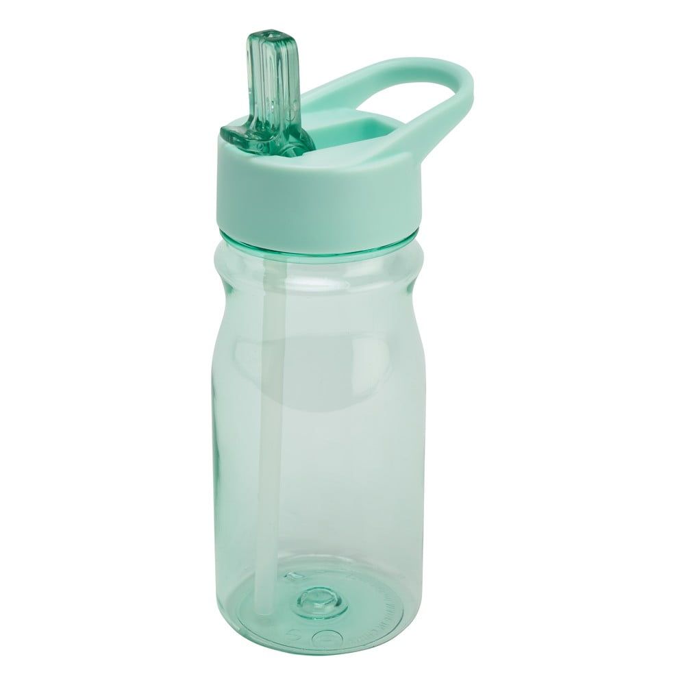 Zelenomodrá fľaša s vrchnákom a slamkou Addis Bottle Blue Haze, 500 ml - Bonami.sk