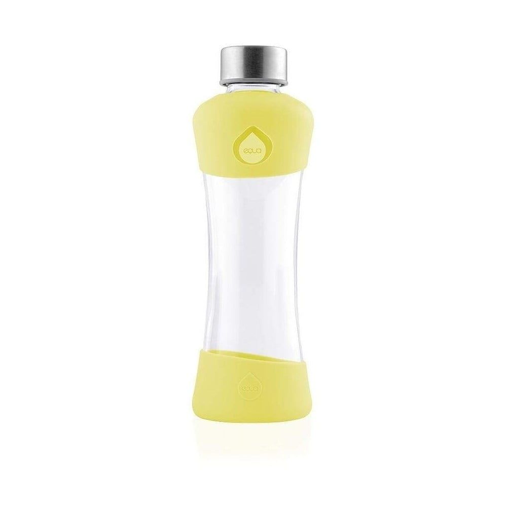 Žltá sklenená fľaša z borosilikátového skla Equa Active Lemon, 550 ml - Bonami.sk