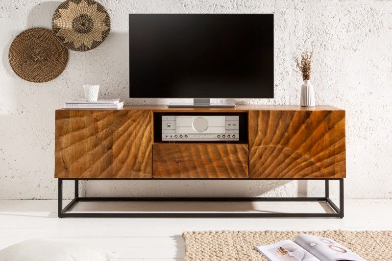 LuxD Dizajnový TV stolík Shayla 160 cm mango - ESTILOFINA.SK