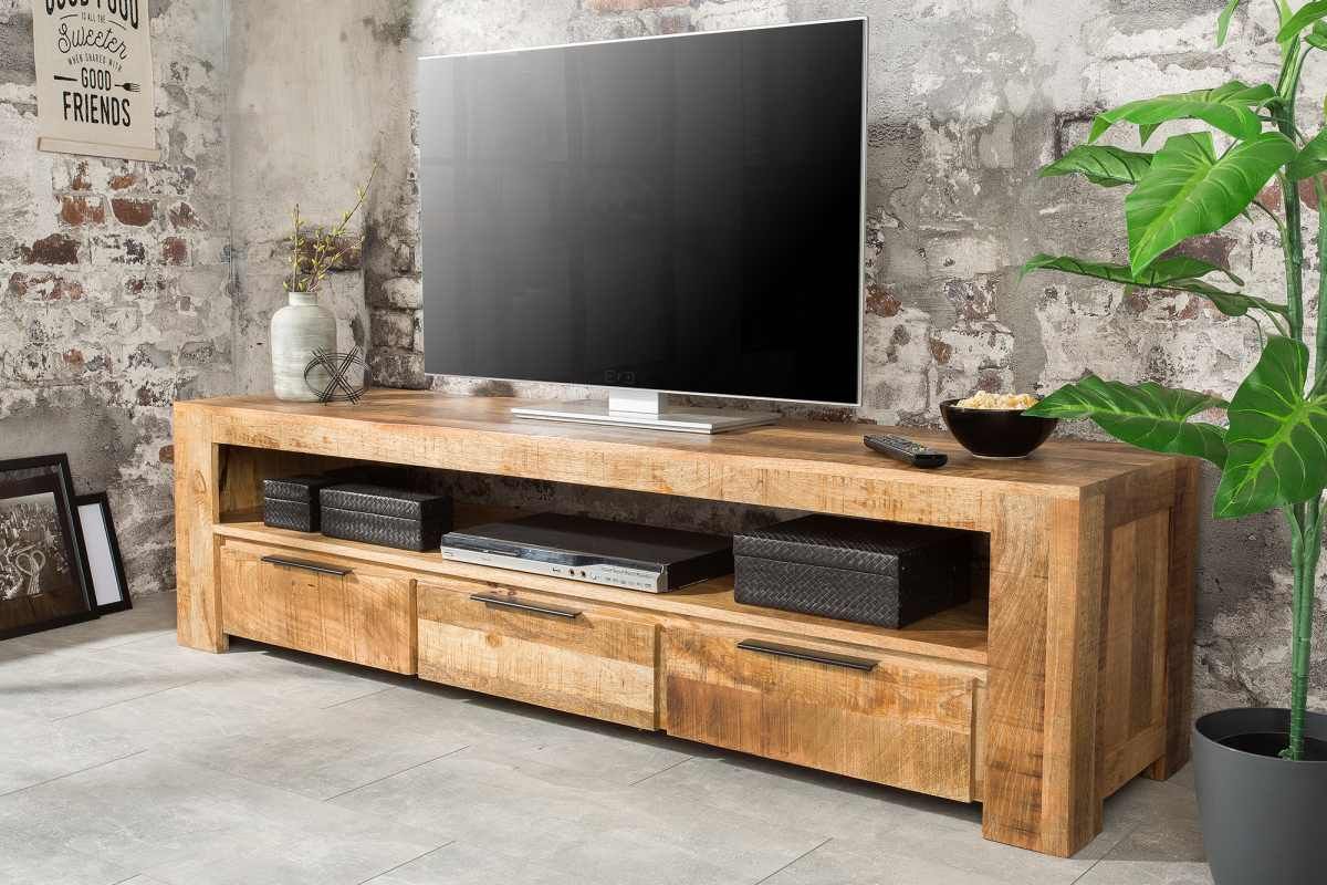 LuxD Dizajnový TV stolík Thunder 170 cm mango - ESTILOFINA.SK