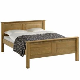 Drevená manželská posteľ s roštom Provo 160 - dub