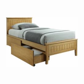 Jednolôžková posteľ s roštom Midea 90x200 cm - dub