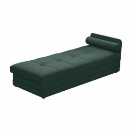 Jednolôžková posteľ (váľanda) s úložným priestorom Riky - smaragdová