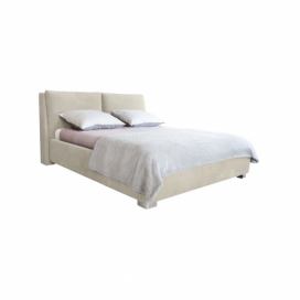 Béžová dvojlôžková posteľ Mazzini Beds Vicky, 180 x 200 cm