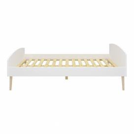 Krémovo-biela posteľ Steens Soft Line, 140 × 200 cm