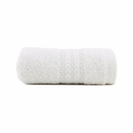 Biely uterák z čistej bavlny Sunny, 30 × 50 cm