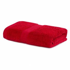 Červený uterák DecoKing Marina, 50 × 100 cm