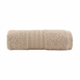 Hnedý bavlnený uterák Amy, 30 × 50 cm