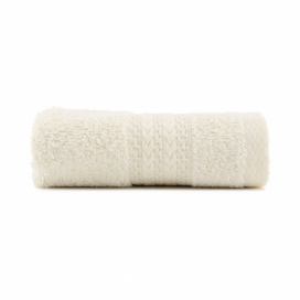 Krémovobiely bavlnený uterák Amy, 30 × 50 cm