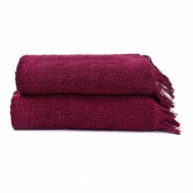 Sada 2 červených uterákov zo 100% bavlny Bonami, 50 × 90 cm