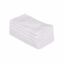 Súprava 6 bielych bavlnených uterákov Madame Coco Lento Puro, 30 × 50 cm