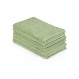 Sada 6 zelených bavlnených uterákov Madame Coco Lento Verde, 30 × 50 cm