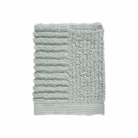 Svetlosivozelený uterák zo 100 % bavlny na tvár Zone Classic Dust Green, 30 × 30 cm