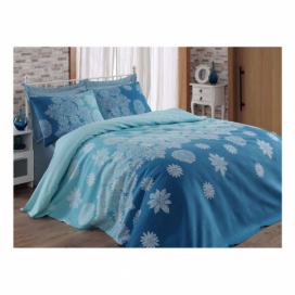 Ľahko prešívaná bavlnená prikrývka na posteľ na jednolôžko Simay, 140 × 200 cm
