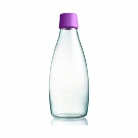 Malinovoružová sklenená fľaša ReTap s doživotnou zárukou, 800 ml