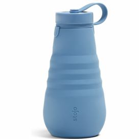 Modrá skladacia fľaša Stojo Bottle Steel, 590 ml
