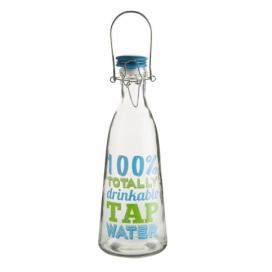 Sklenená fľaša na vodu s keramickým vekom Premier Housewares, 1000 ml