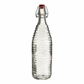 Sklenená fľaša Premier Housewares Clip, výška 32 cm