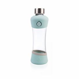 Tyrkysovomodrá sklenená fľaša z borosilikátového skla Equa Active Mint, 550 ml