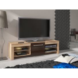 TV stolík Flex - sonoma svetlá / sonoma tmavá