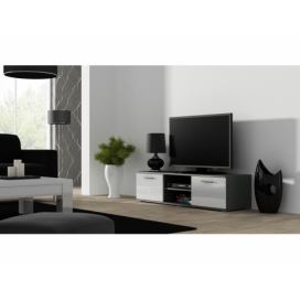 ArtCam TV stolík SOHO 140 cm Farba: Sivá/biely lesk